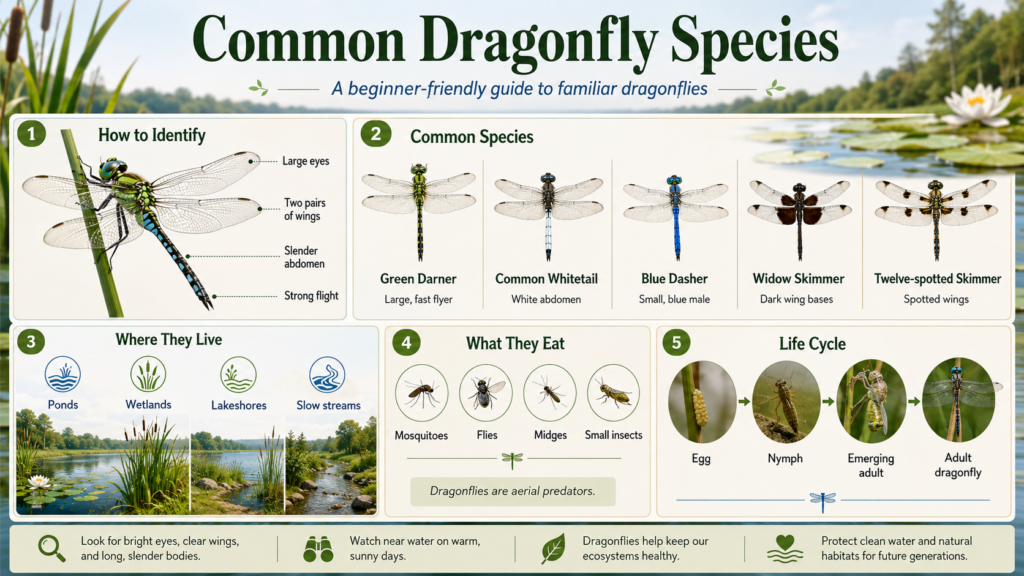 common dragonfly species